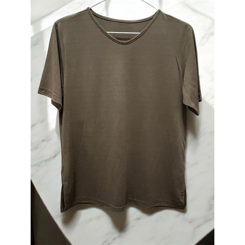 KAOS WANITA POLOS COKLAT TUA