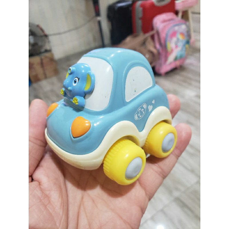 DIECAST DIE CAST JUALAN MAINAN MOBIL MOBILAN ANAK KECIL BABY NEWBORN MOTIF KARAKTER CHARACTER GAJAH 