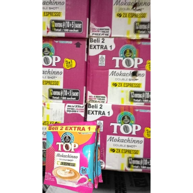 

Top kopi mokachinno double shot 1 dus