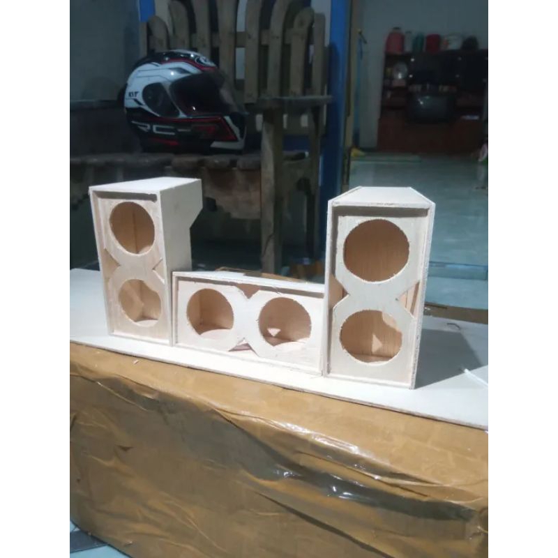 1 set Box speaker MINIATUR 2 inchi model line array
