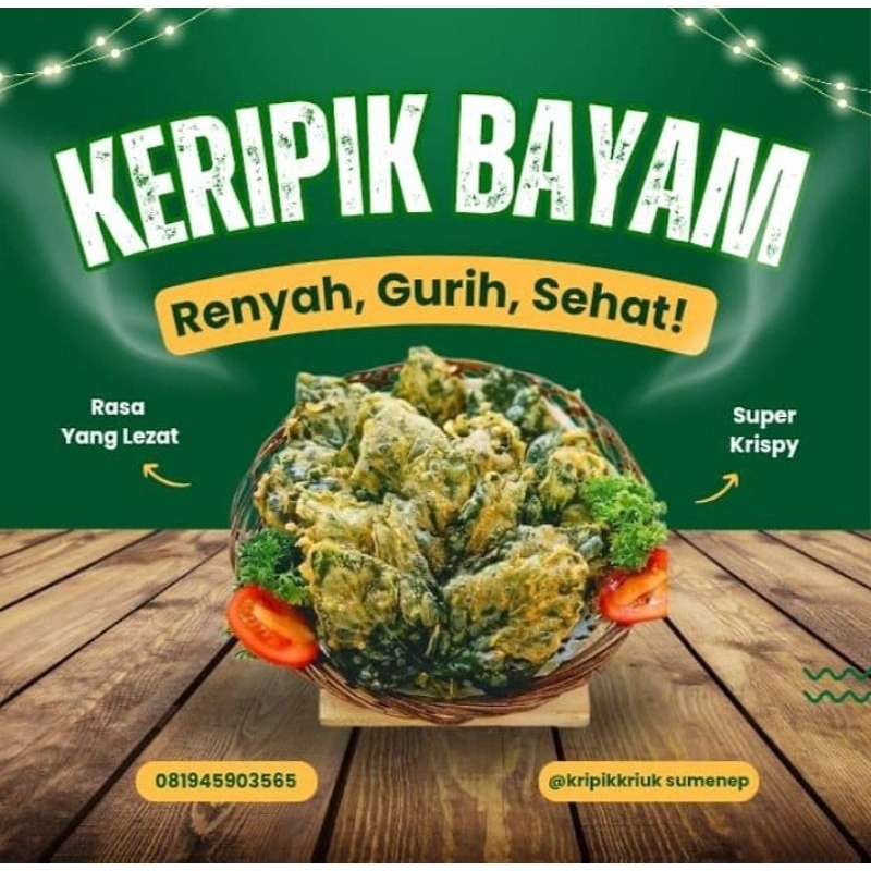 

Keripik bayam