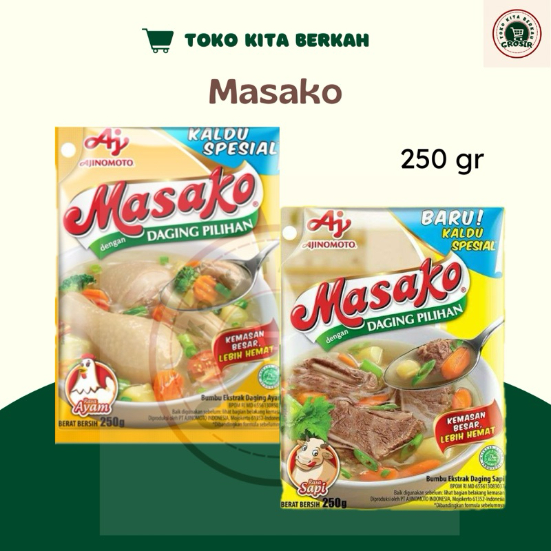 

TKS masako bumbu kaldu penyedap rasa sapi dan ayam 250 gram