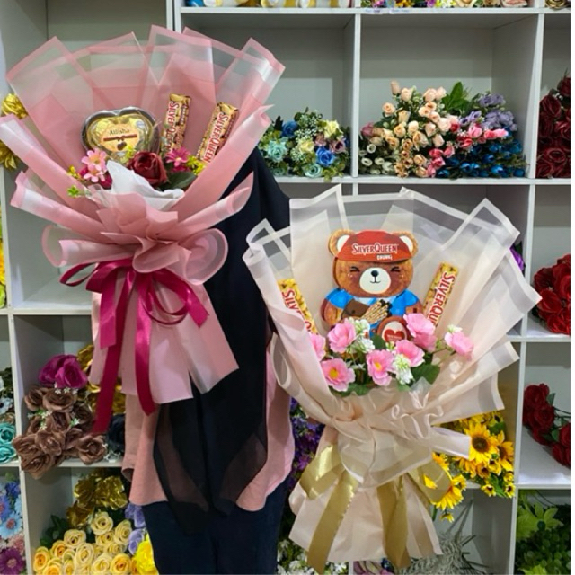 

buket coklat. Buket Coklat SilverQueen Custom