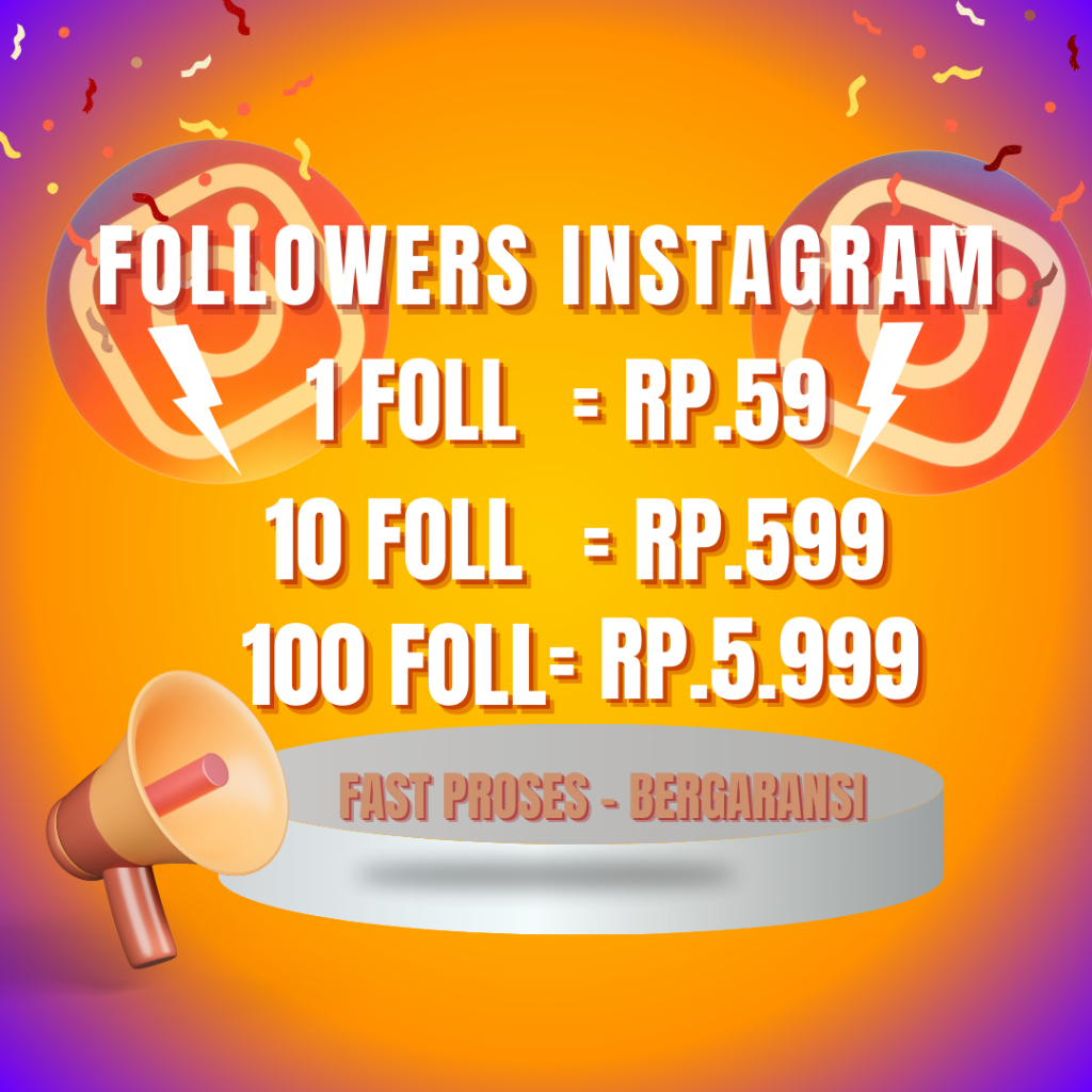 (PROMO) Followers Pengikut Instagram BERGARANSI