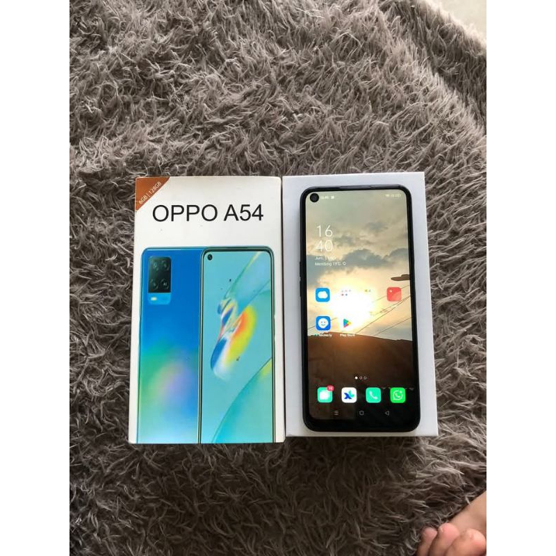 Oppo A54 ram 6 internal 128 ORI bekas seperti baru