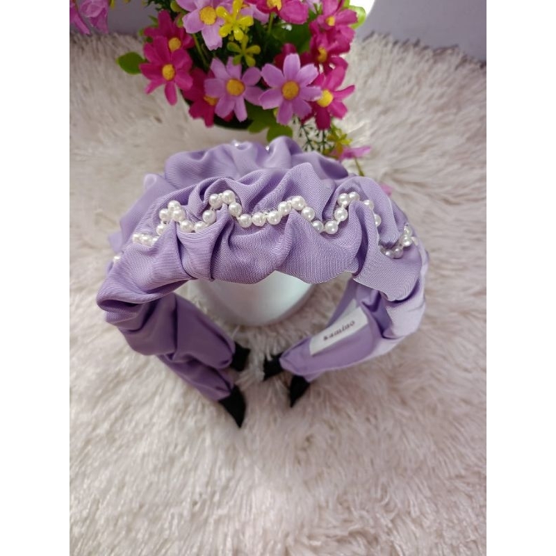 BANDO WANITA DEWASA SCRUNCHIE BESAR / BANDO KERUT KOREA