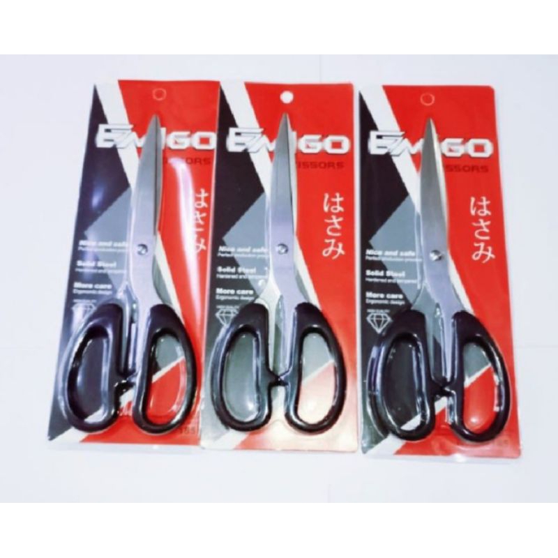 

gunting emigo jumbo 20cm harga ECER 1 pcs. stainless tahan karat n tajam