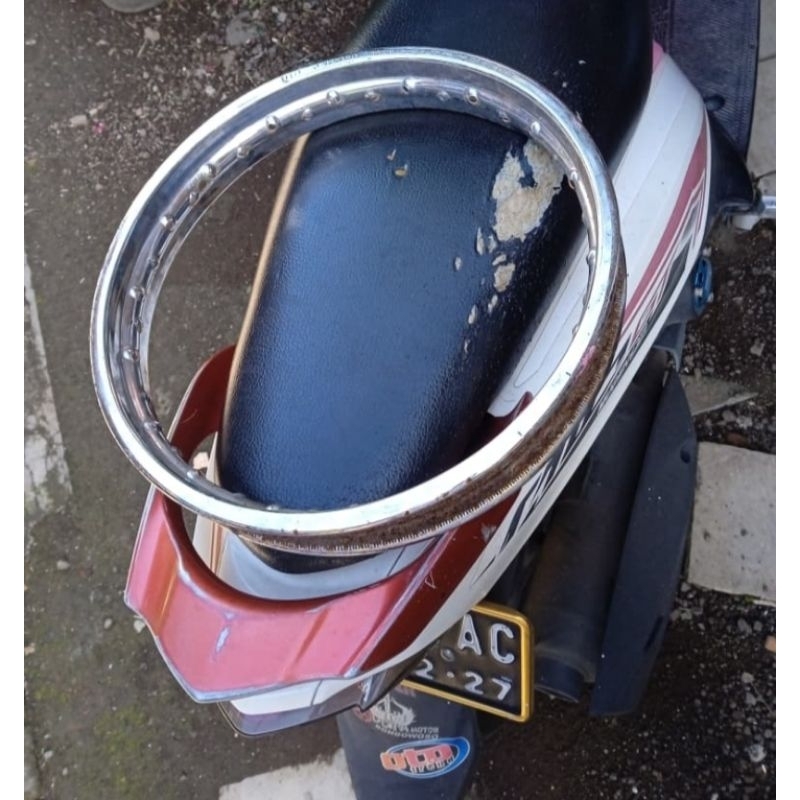 Velg Veleg Pelek Velk DID Steel Chrome Ukuran 1.60 x 14 Ring 14 an Roda Belakang Yamaha Mio Beat Ori