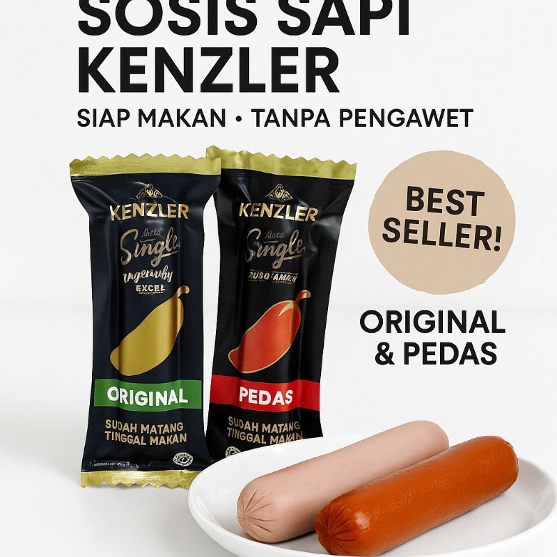 

FAMILY SNACK!! Sosis kenzler siap di makan rasa original dan hot