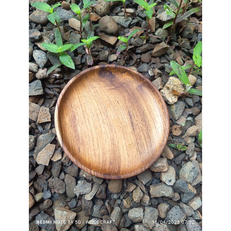 15 cm PIRING LIUK KAYU JATI