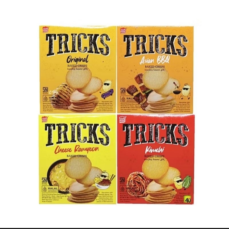 

Tricks Biskuit kentang 4X15gr potato baked chips
