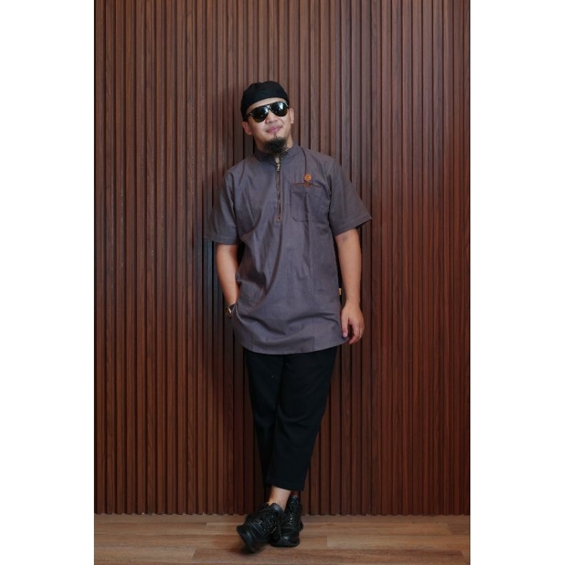 baju kurta lengan pendek Al amwa Salman Koko gamis Pakistan pria