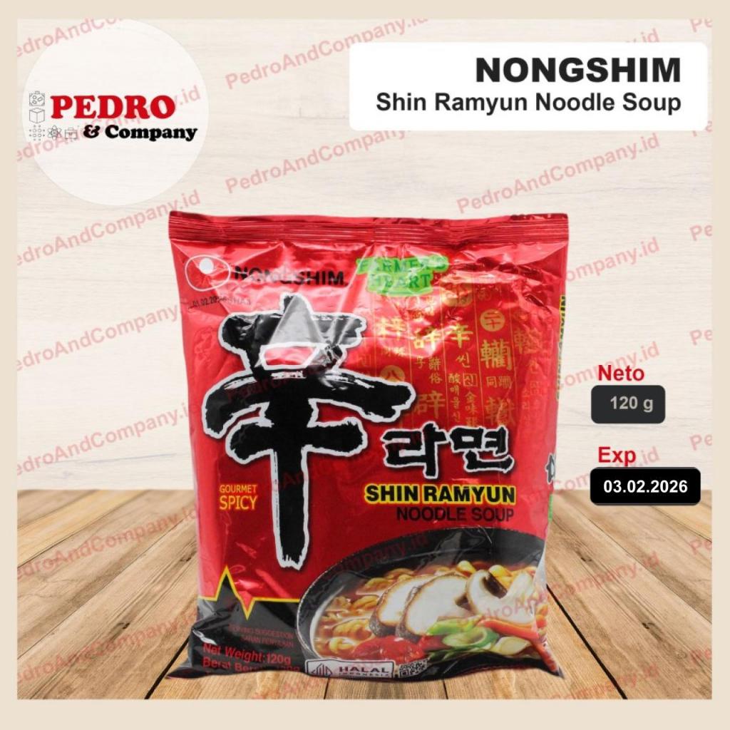 

Nongshim shin ramyun spicy 120 gram - instant noodle korea ramen