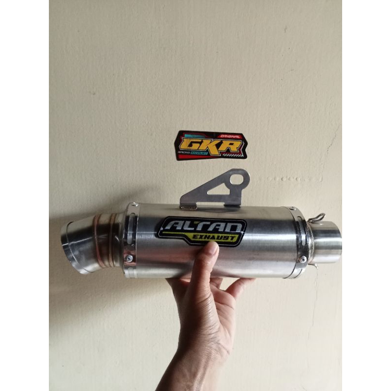 knalpot racing altan bulat model cp3 inlet 50 mm