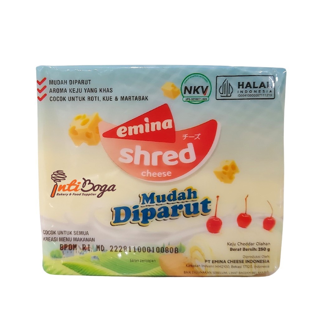

Emina Shred Keju Mudah Diparut 250gr – Emina Cheese / Emina Cheese Rich