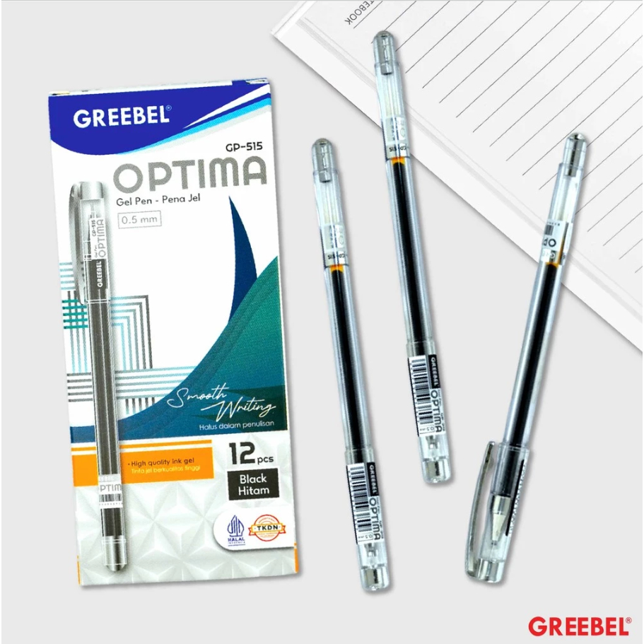 

Greebel - Pulpen Pen Ball Pen Gel - Bolpen Jel Optima 0.5 GP-515 (Satuan)
