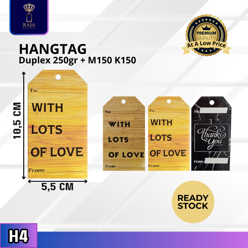 

Hangtag|Hantag Murah|Hangtag Motif|Hangtag Baju|Label Baju|H4