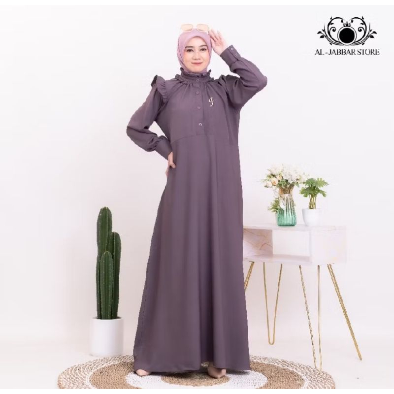 DRES GAMIS SABRINA BAHAN TWILL BUSUI FRENDLY GAMIS WANITA TERBARU BY G'IBYI.ID