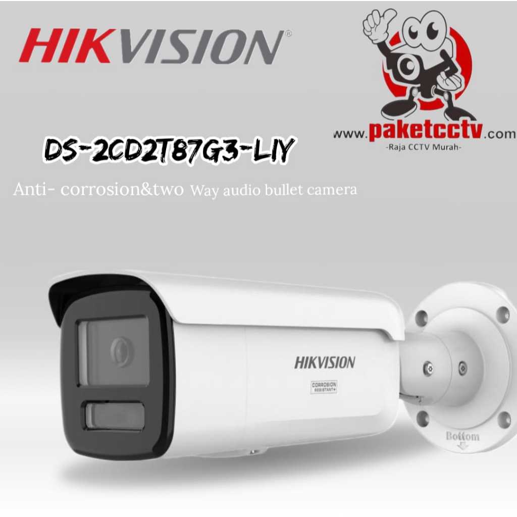 IP CAMERA HIKVISION DS-2CD2T87G3-LIY 8MP SMART HYBRID LIGHT WITH COLORVU FIXED BULLET