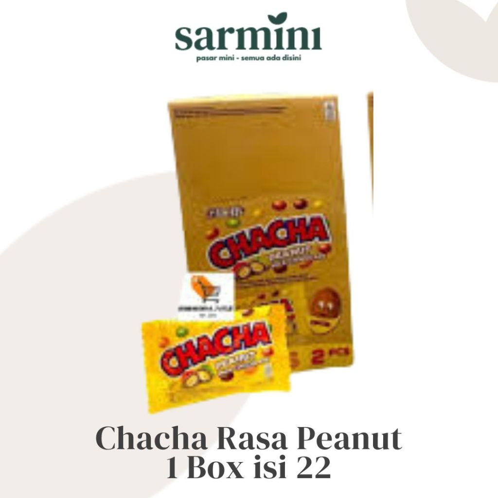 

Cha Cha Rasa Peanut Milk Choco 5gr 1 Box isi 22