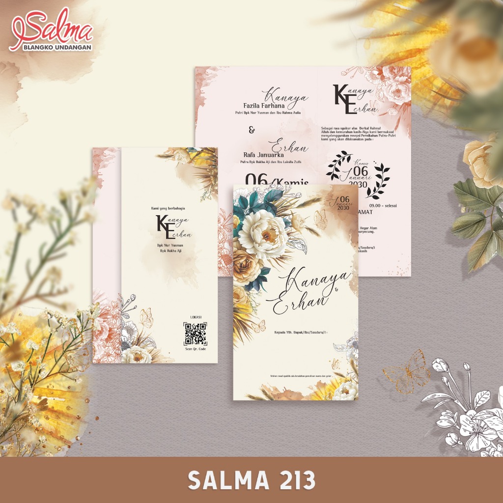 SALMA 213 Blanko Undangan