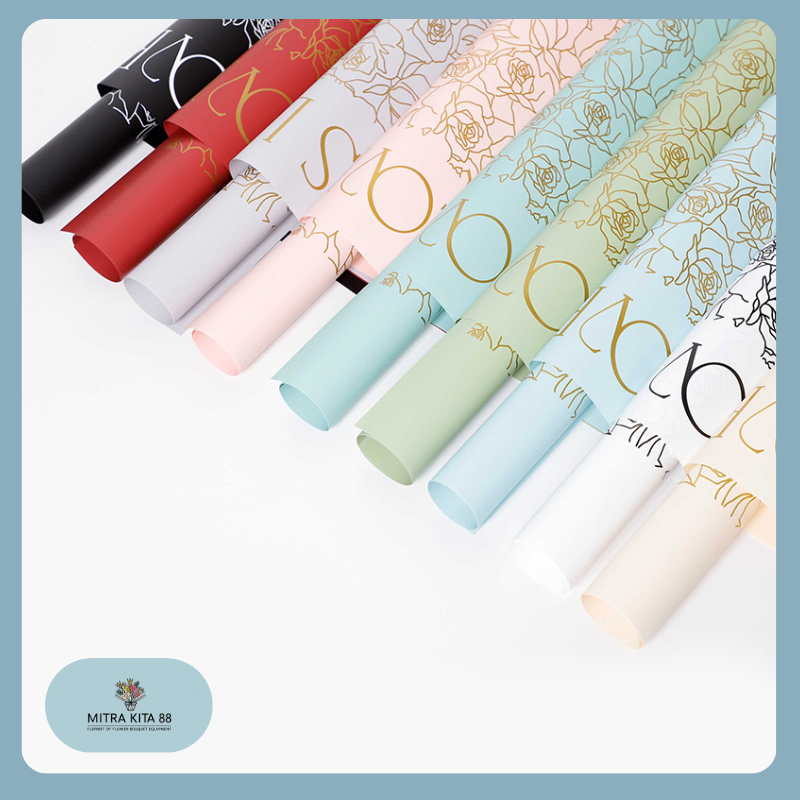 

Flower Wrapping Paper Valantine Kertas Buket Bunga Bunga Cellophane Valantine Kertas Kado Bouquet KB039