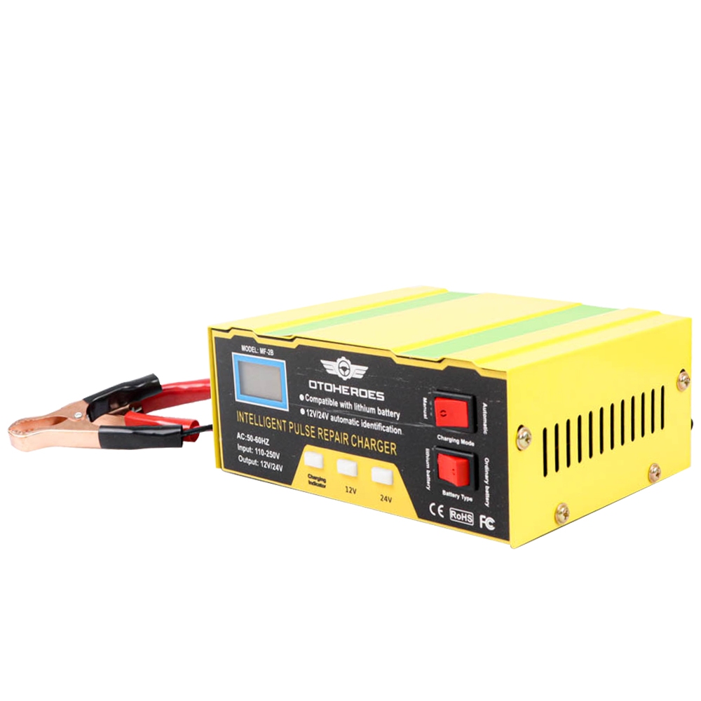 Charger Aki Mobil Intelligent Battery Charger 12V/24V 10A - Charger Aki Lithium 12V 10A