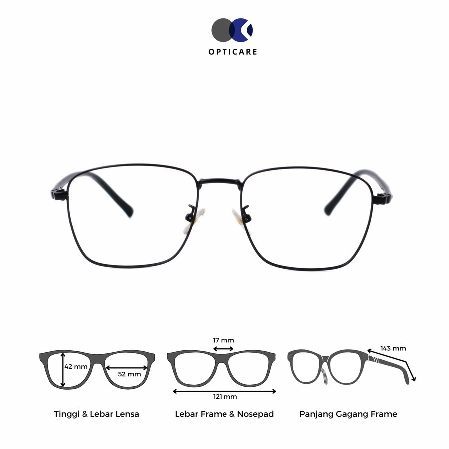 FRAME KACAMATA 38069 SQUARE UNISEX