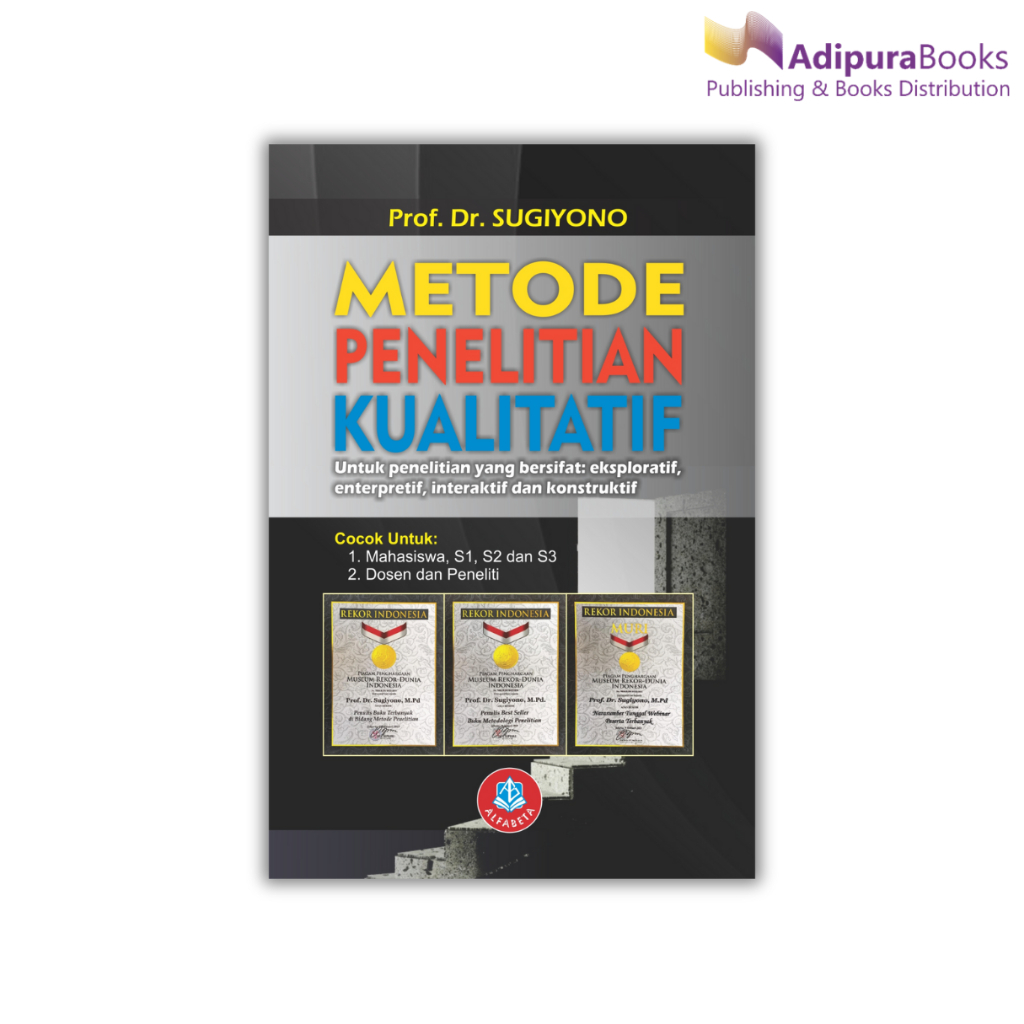 Buku Penelitian / Metode Penelitian Kualitatif HITAM Softcover - Prof Dr Sugiyono Alfabeta Edisi Ter