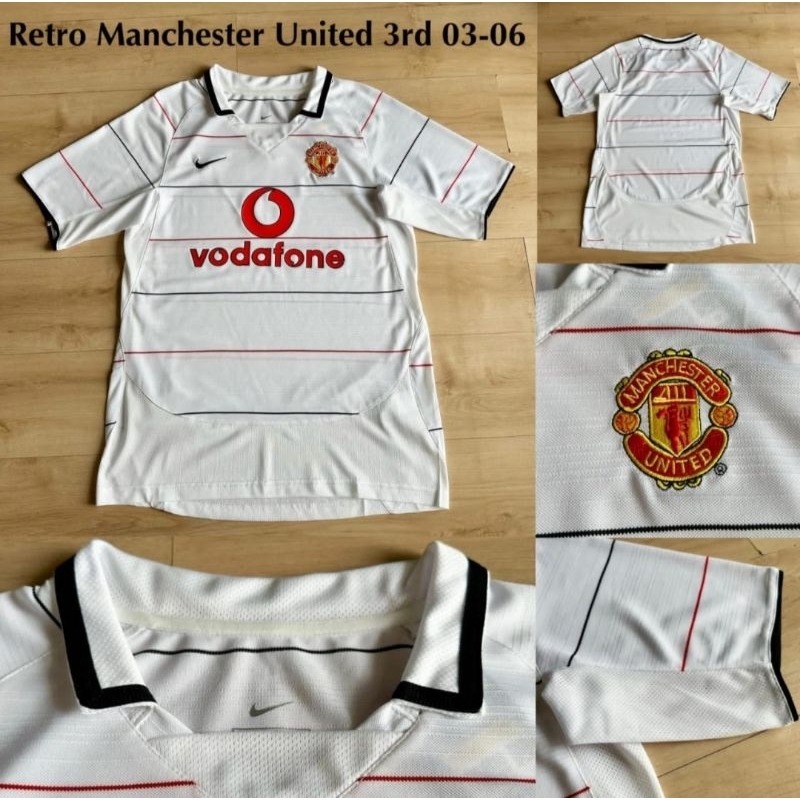 Jersey Kaos Baju Sepak Bola MU Man Manchester Mancester United Utd Home Away 3rd Third Retro Classic
