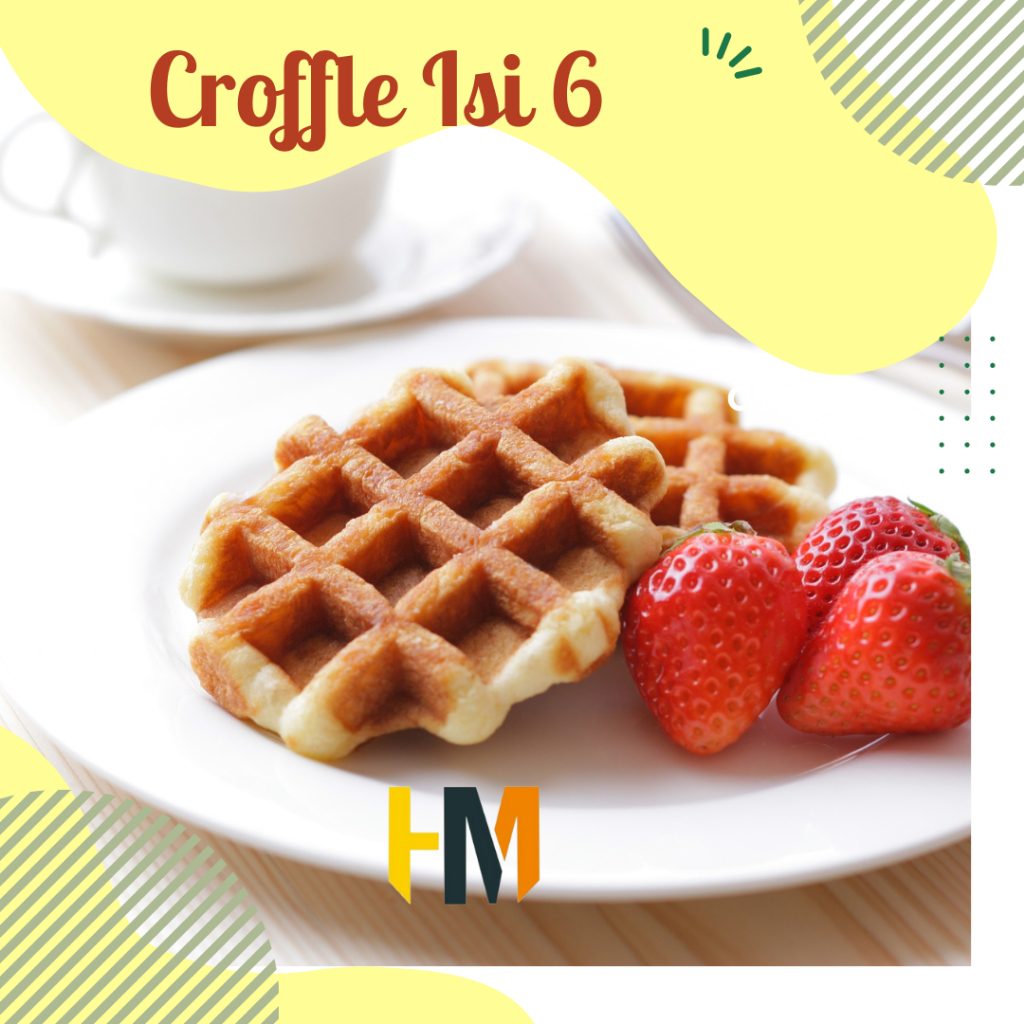 

Croflle Butter Dough/Croissant/Croffle/Croffle Croissant dough butter 6 pcs Free Bumbu HALAL