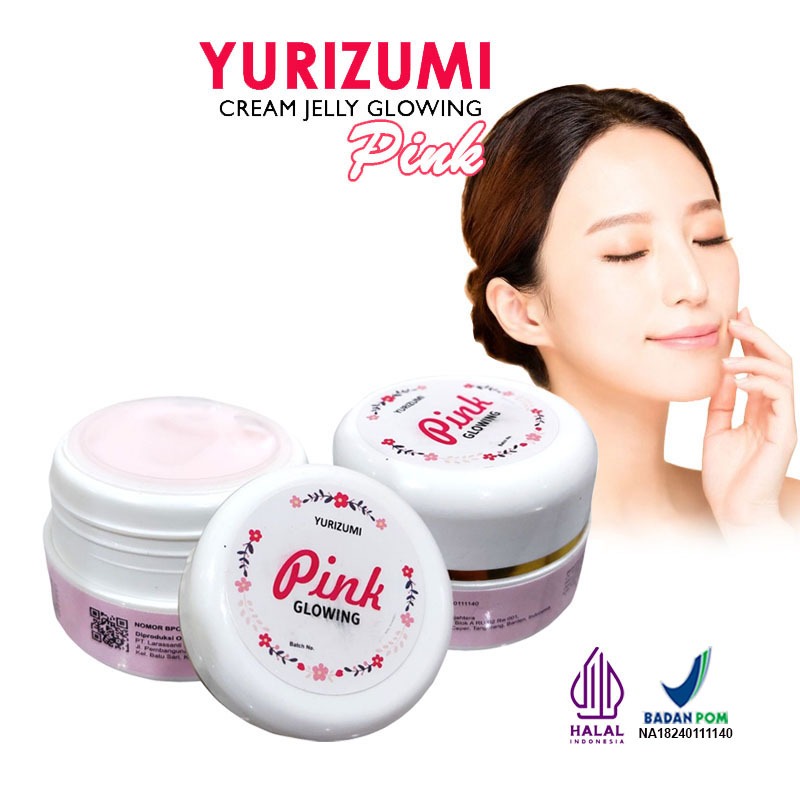 Krim Jelly Glowing Pelembab Wajah Yurizumi Jelly Pink Glowing BPOM
