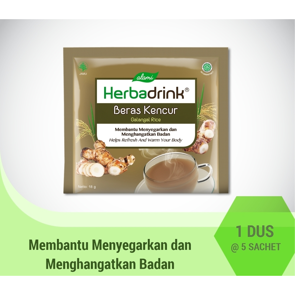 

HERBADRINK Beras Kencur dus 5 sachet