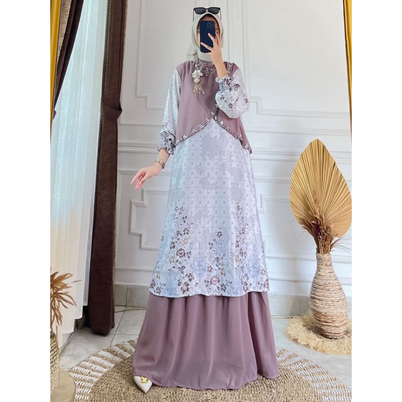DRESS/GAMIS SILK PRINT MIX CERUTY PAYET PREMIUM