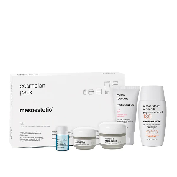 Mesoestetic Cosmelan Pack New & Cosmelan 2. Depigmentation Solution. Flek Hitam. Melasma.