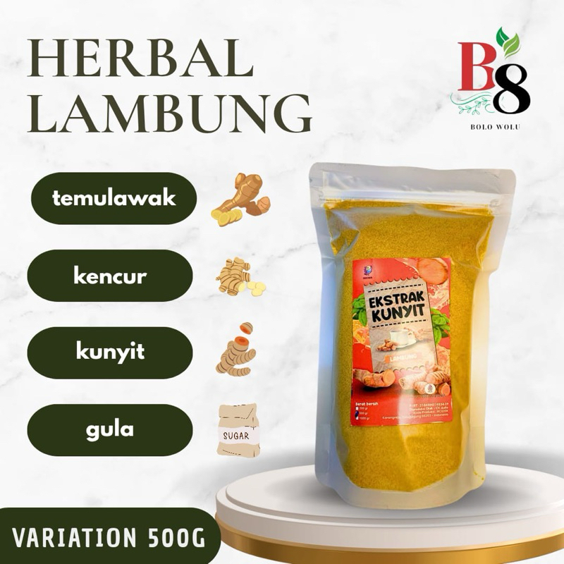 

HERBAL ASAM LAMBUNG/MAGH/GERD/EKSTRAK KUNYIT TEMULAWAK