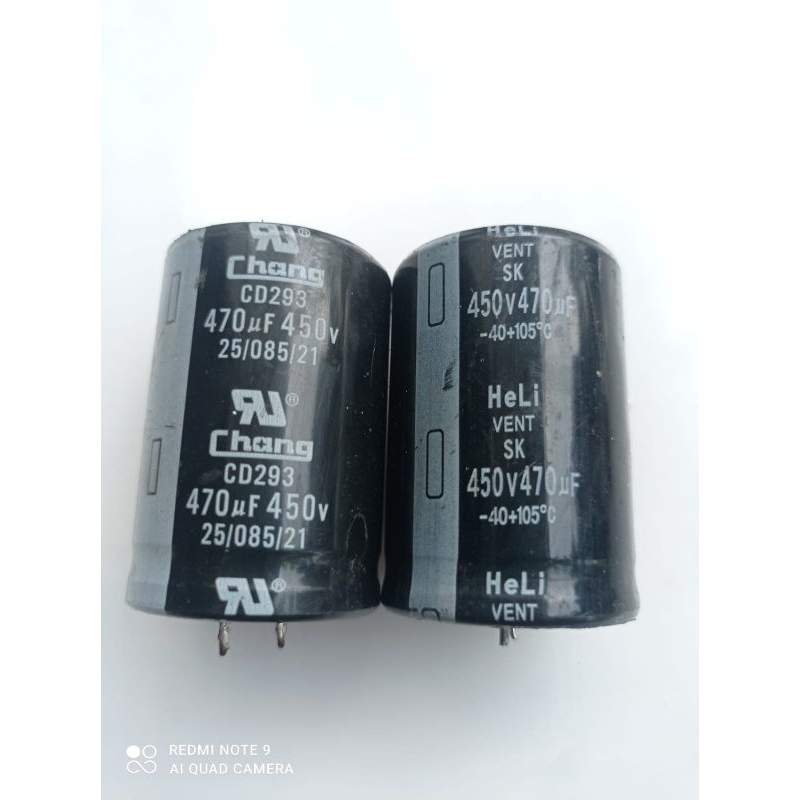 ELCO 450v 470uF//400v 470uf Original Cabutan