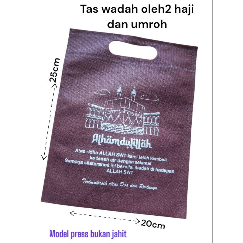 

Tas haji dan umroh cocok buat wadah oleh-oleh model press bukan jahi