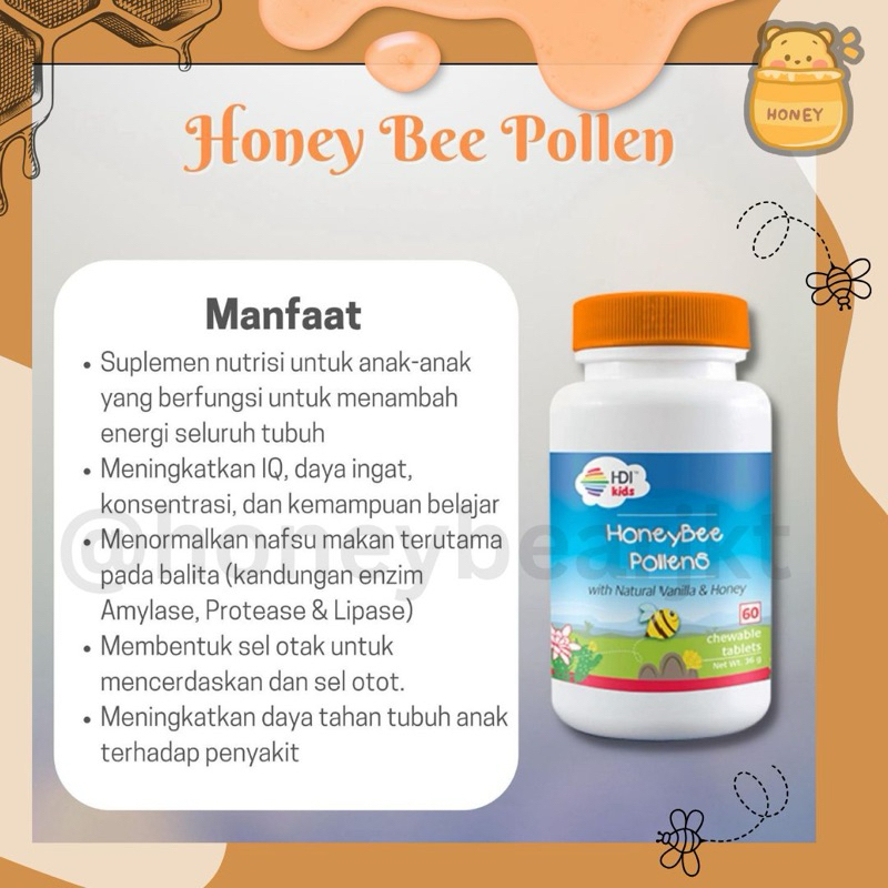 Honey bee pollens HDI / kids 3 / pollenergy / bee propolis