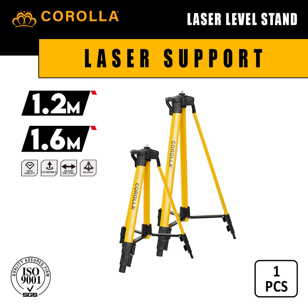 TERLARIS Corolla Tripod Laser Level Panjang 1,2/1,6 Meter Stand Holder