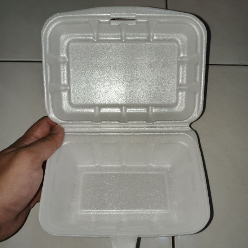 Foam/Sterofoam Panjang Tempat Makan (100pcs)