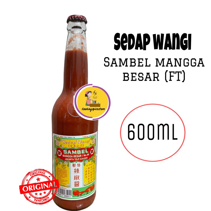

Saus Sambal Mangga Besar(FT) / Sambel Sedap Wangi 600ml