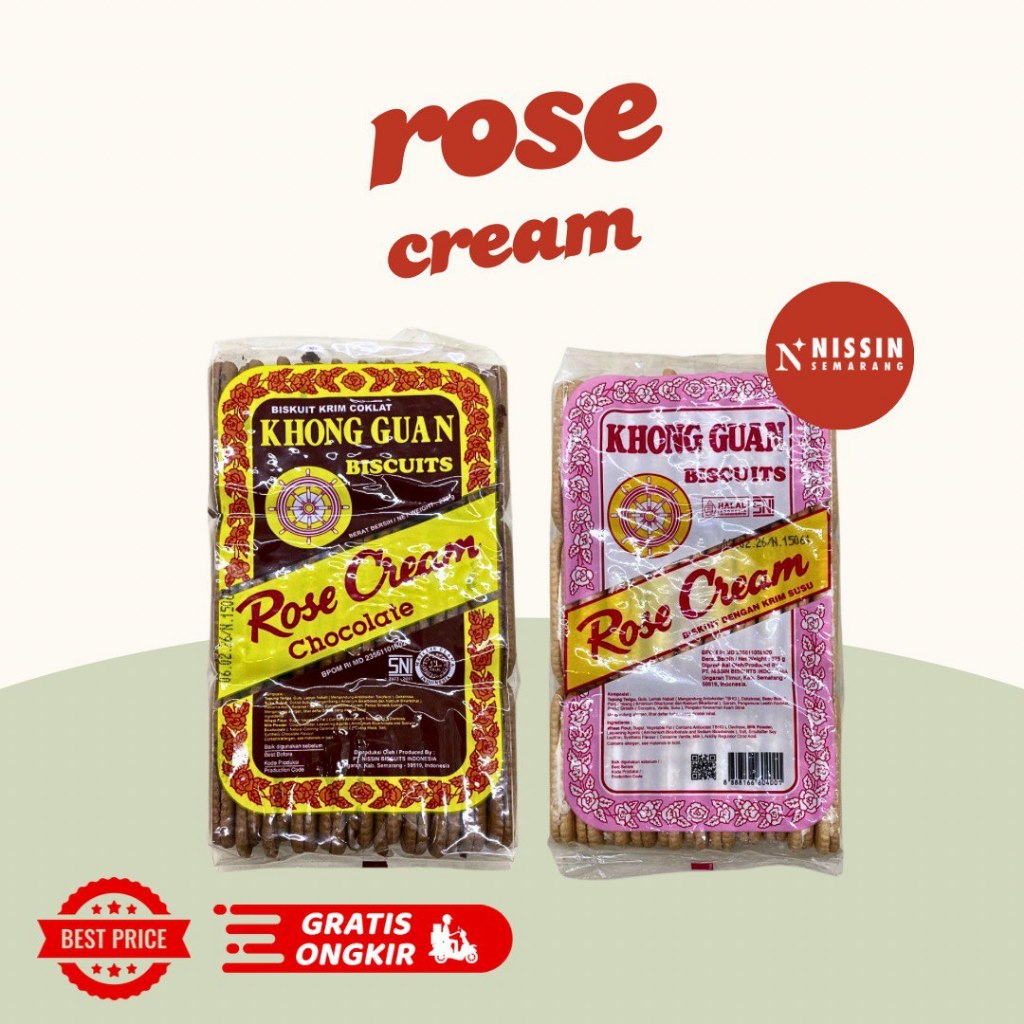 

Khong Guan Rose cream biskuit