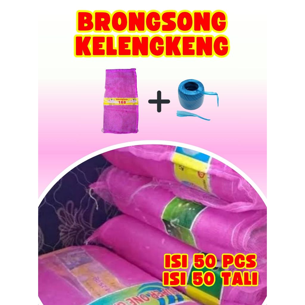 TERHEMAT   ISI 50 PCS Brongsong Kelengkeng Dengan Tali, Brongsong Kelengkeng Diamond River