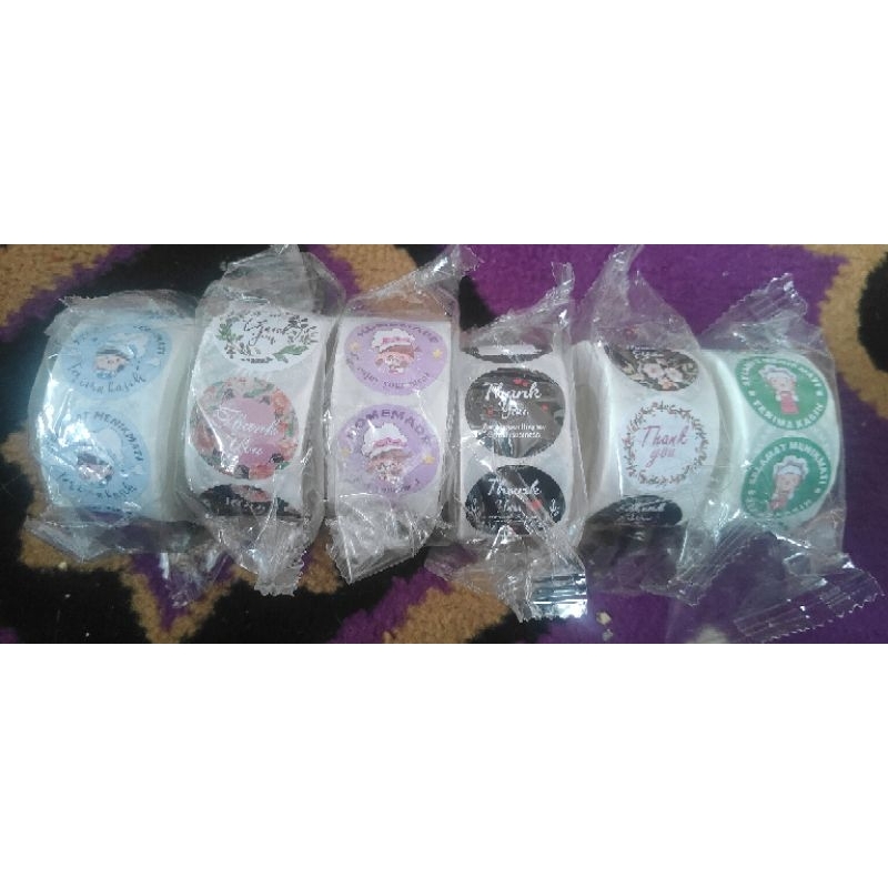 

Stiker Thankyou Stiker Label Untuk Usaha 1roll isi -+500pcs