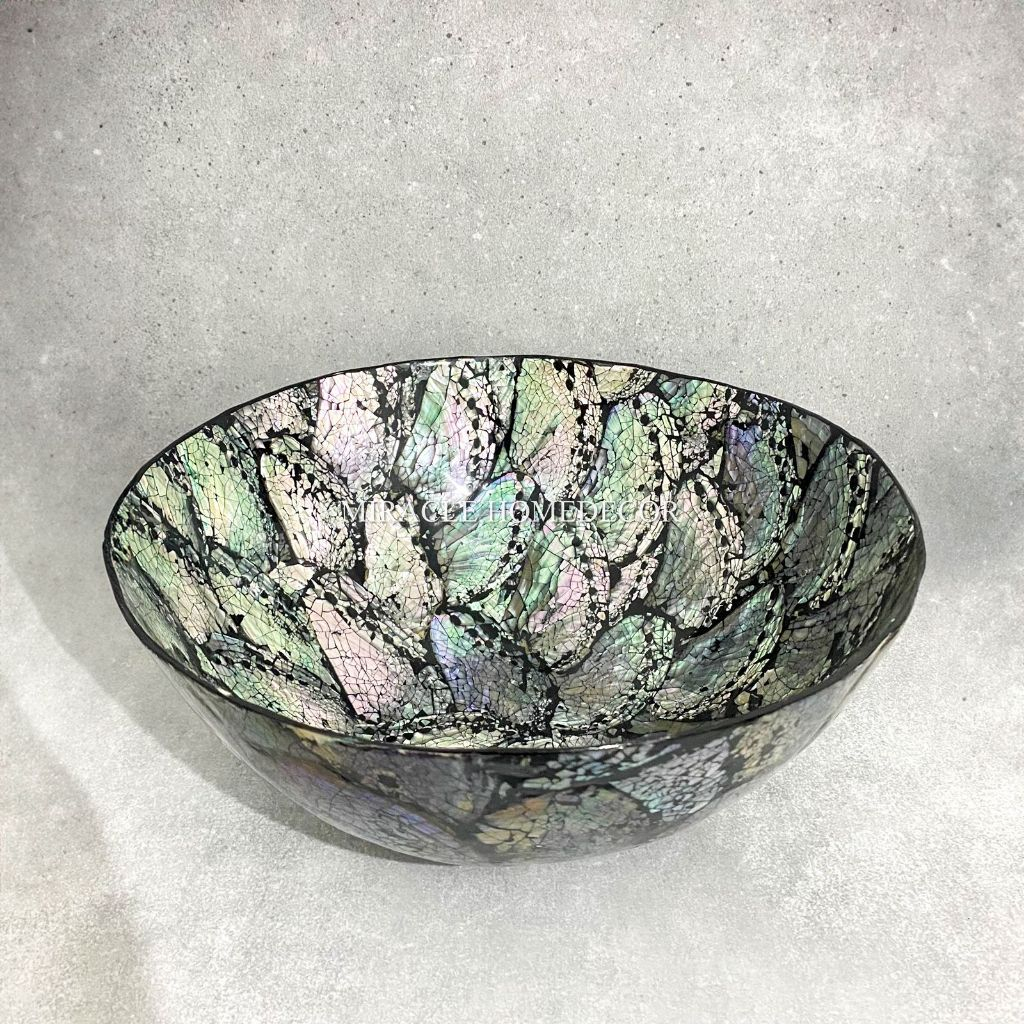 Miracle Homedecor - Koleksi Piring Kerang Abalone/Mangkok Kerang Abalone/Tempat Side dish Kerang Aba