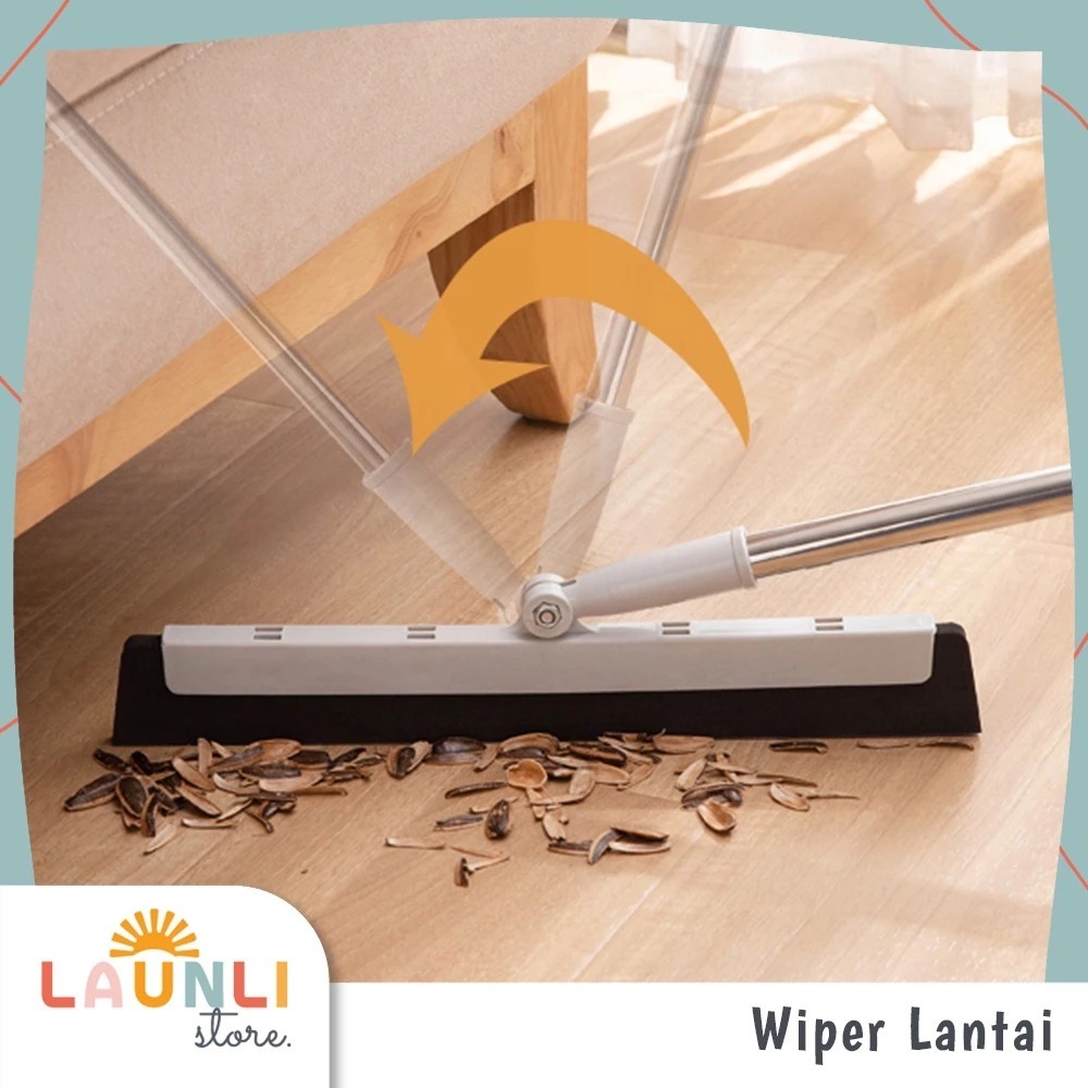 Wiper Lantai Alat Pel Lantai Serok Air Hujan Karet Pembersih Pendorong Air