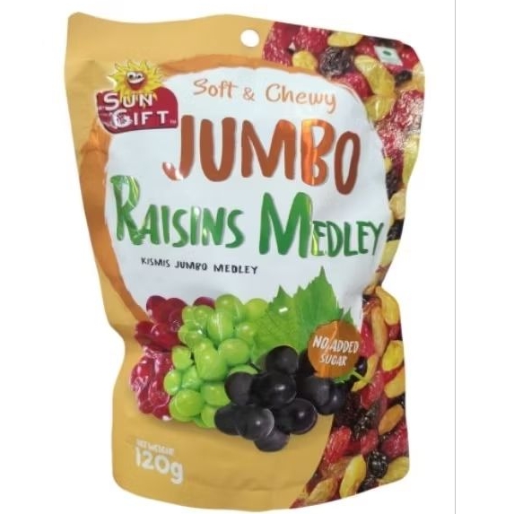 

Sun Gift jumbo raisins medley kismis jumbo 120rb