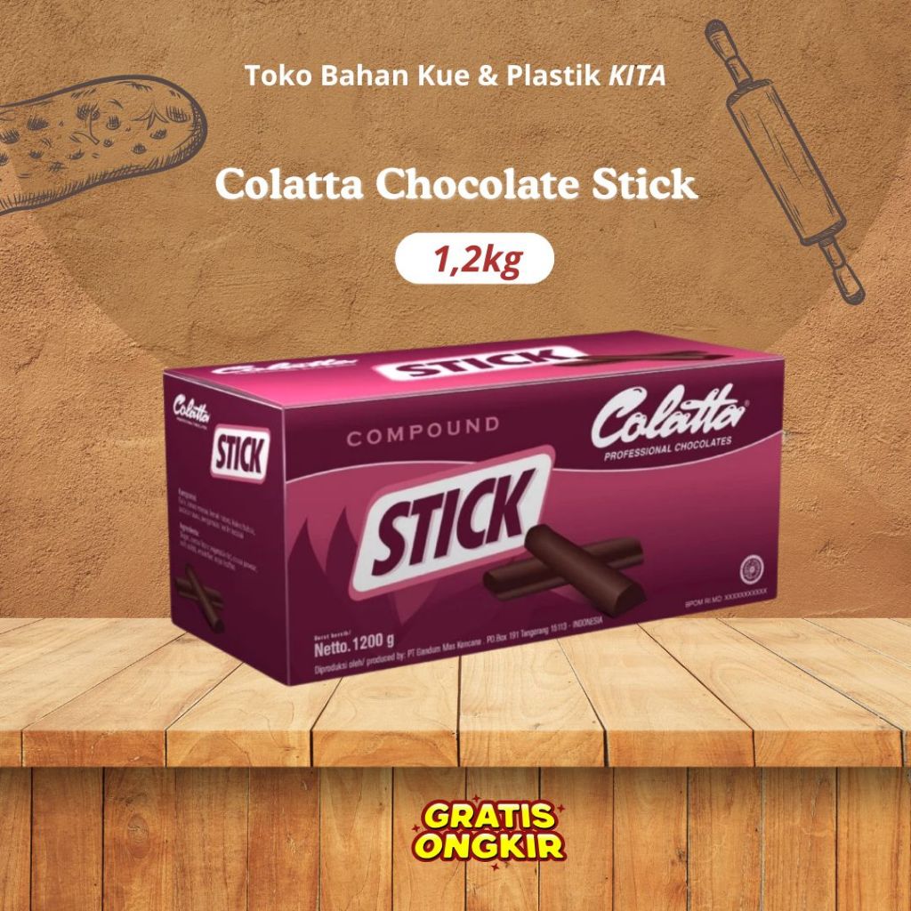 

Colatta Chocolate Stick - Cokelat Stik 1.200gr