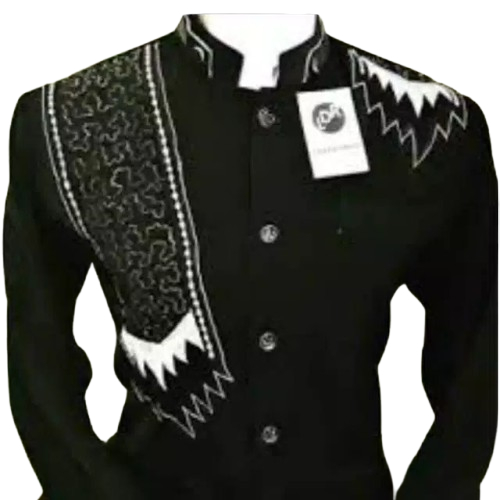 Baju Koko Jasko Bordir Motif Sorban Variasi Warna Hitam Putih Marun Navy Hijau Terbaru 2025